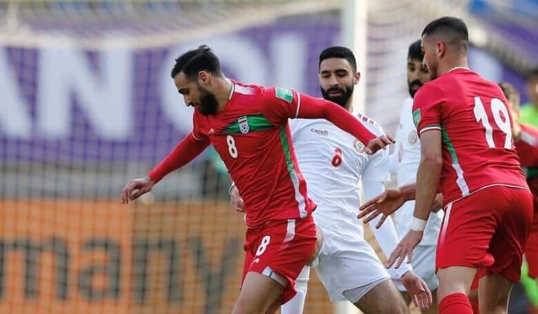 مباراة إيران ضد لبنان - تصفيات كأس العالم 2022